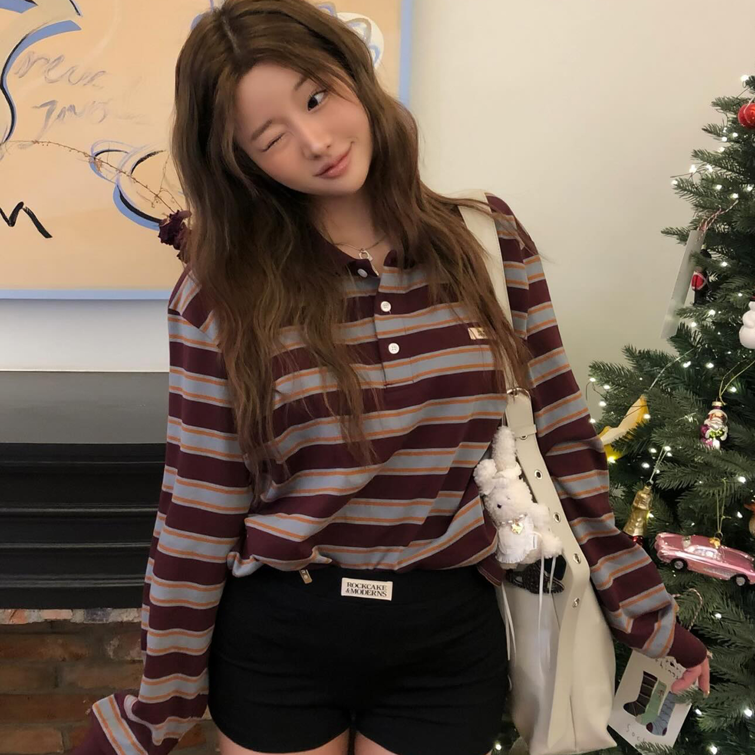 ◆YOUHEE◆ YOUHEE X LITTLE TWIN STAR STRIPE LONG SLEEVE BLAC MUSINSA | YOUHEE YOUHEE x LITTLE TWIN STAR STRIPE LONG