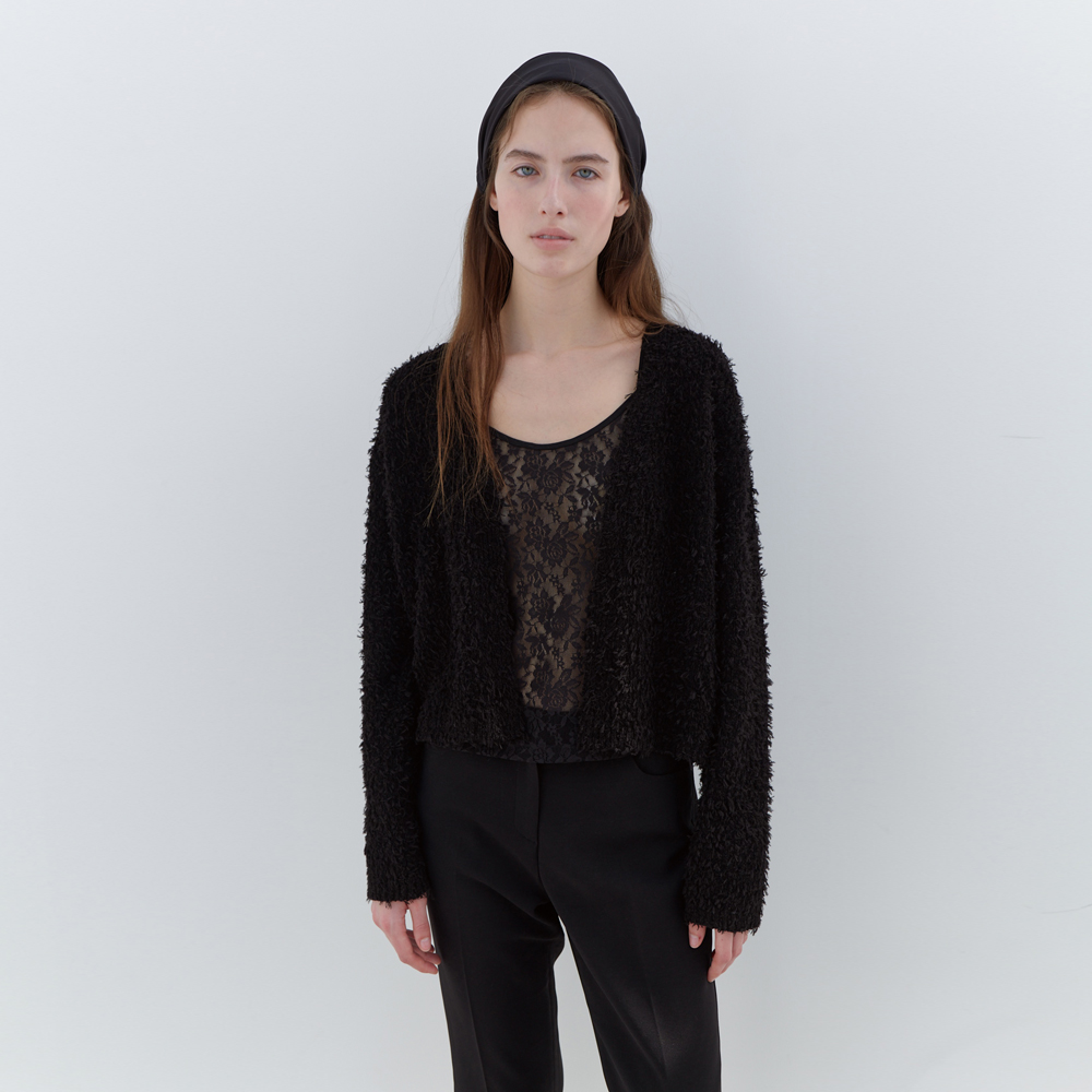 ヘヨンhyeon elephant knit cardigan　 black ヘヨンhyeon elephant knit cardigan black（Utah Cotton