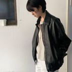 [유안, 지혜, 이진하PICK][online exclusive] 25 hide eco leather jumper (black)