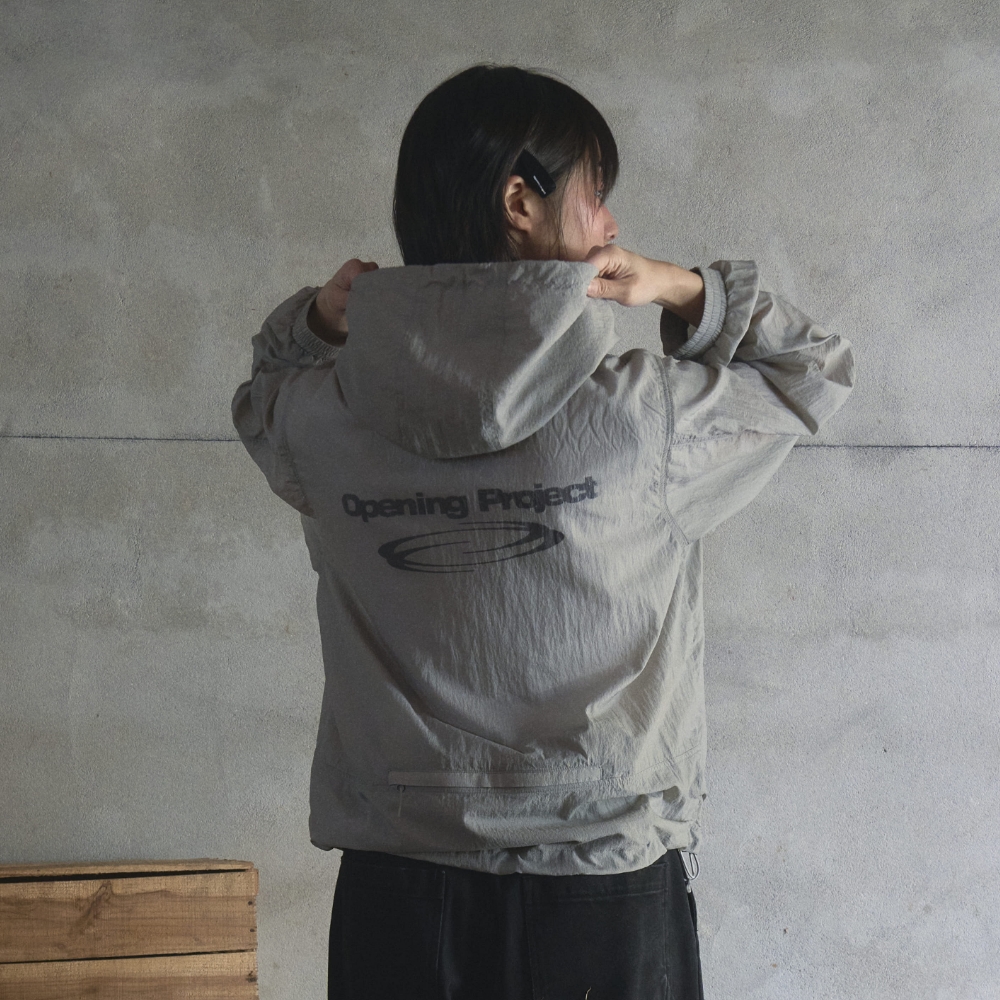 Small Logo Packable Light Jacket - Charcoal - 감도 깊은 취향
