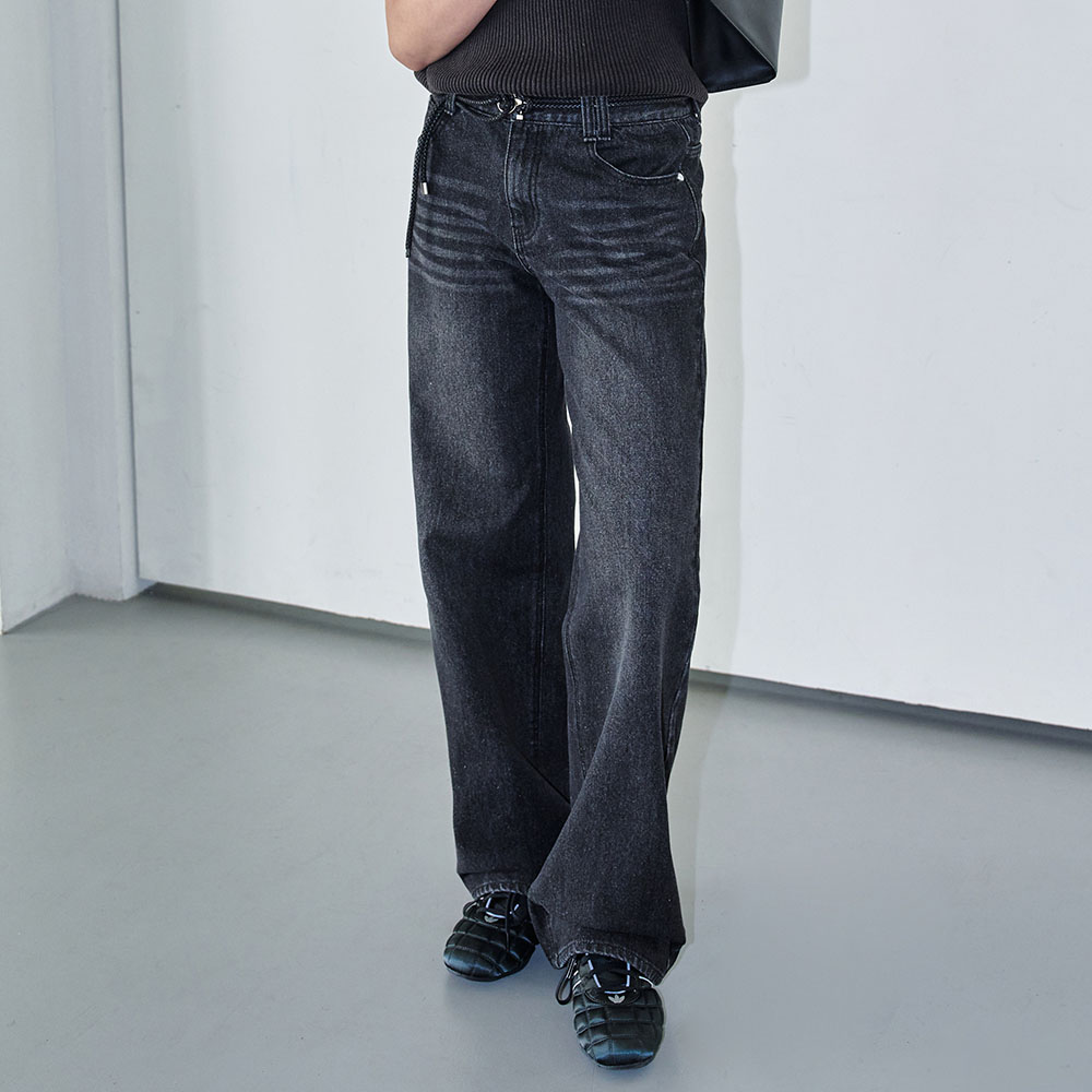 デニム・ジーパン NOT4NERD Side One Tuck Denim Balloon Pants Pink PT064PK Side One Tuck Denim Balloon Pants - Pink - 감도 깊은 취향