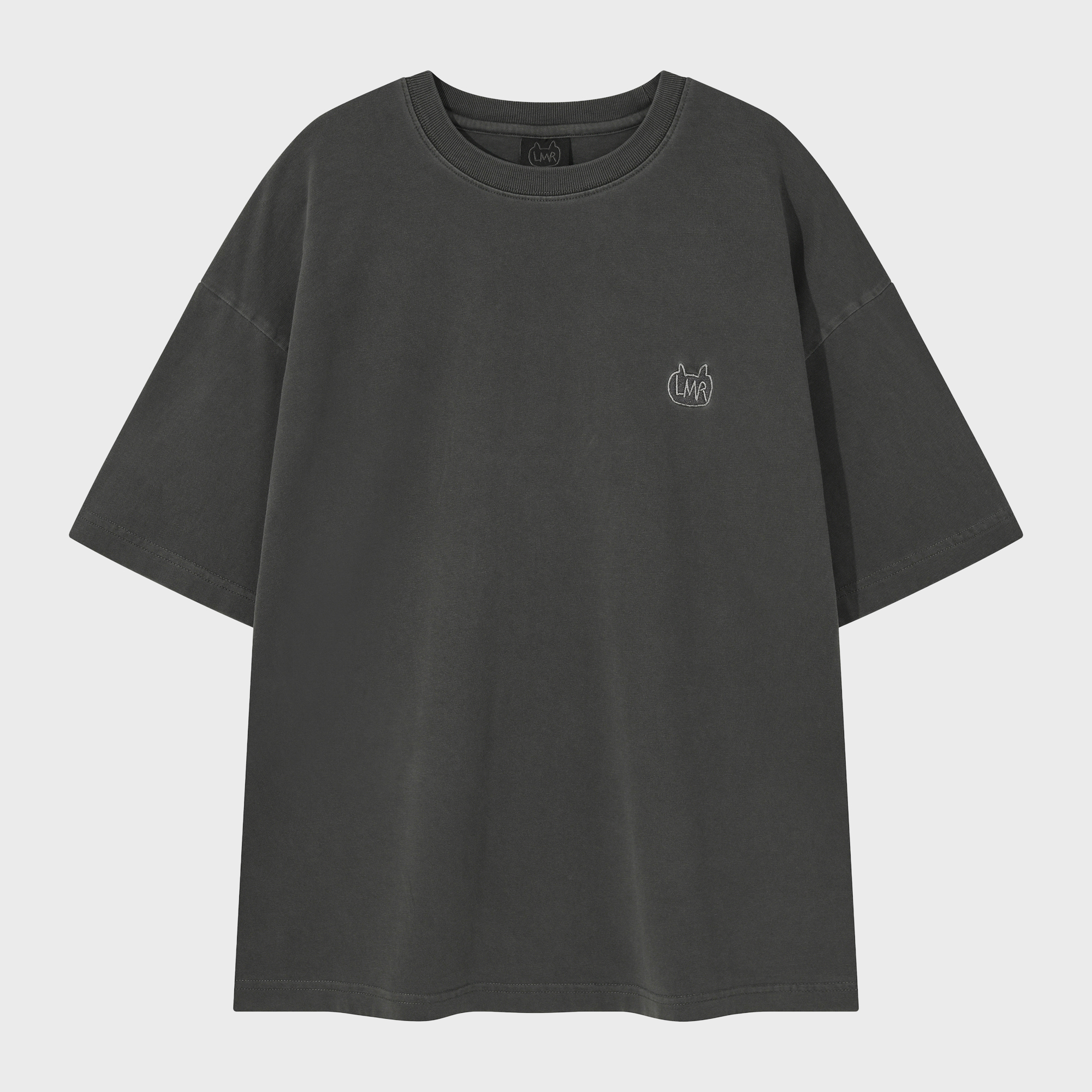 BBD Shadow Smile Ripped Pigment T-Shirt (Vintage Black