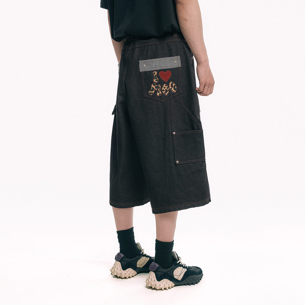 [NOT4NERD] Stud Carpenter Bermuda Sweat Shorts /追跡付 MUSINSA | NOT4NERD Stud Carpenter Bermuda Sweat Shorts - Grey
