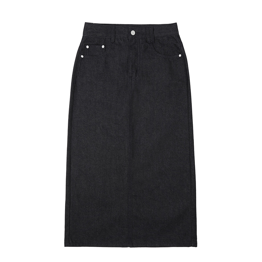 W)Signature Long Skirt DCSK003CPBlack - 감도 깊은 취향 W)Signature Long Skirt DCSK003CPBlack - 감도 깊은 취향