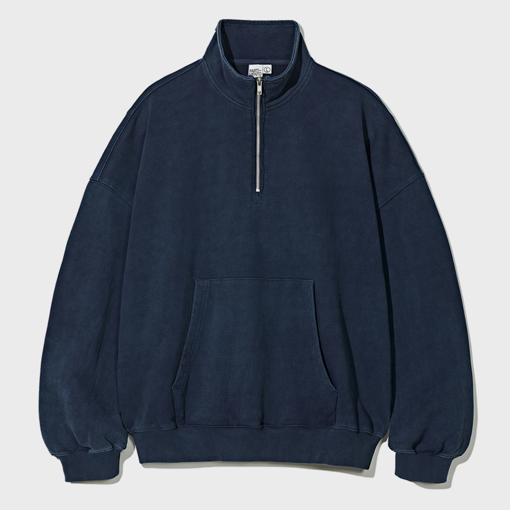 【PARTIMENTO】 VTG Washed Half Pullover Sweatshirts / 追跡付 PARTIMENTO