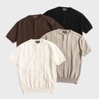 13 KNITTED HENLEY SHIRT (4 color)