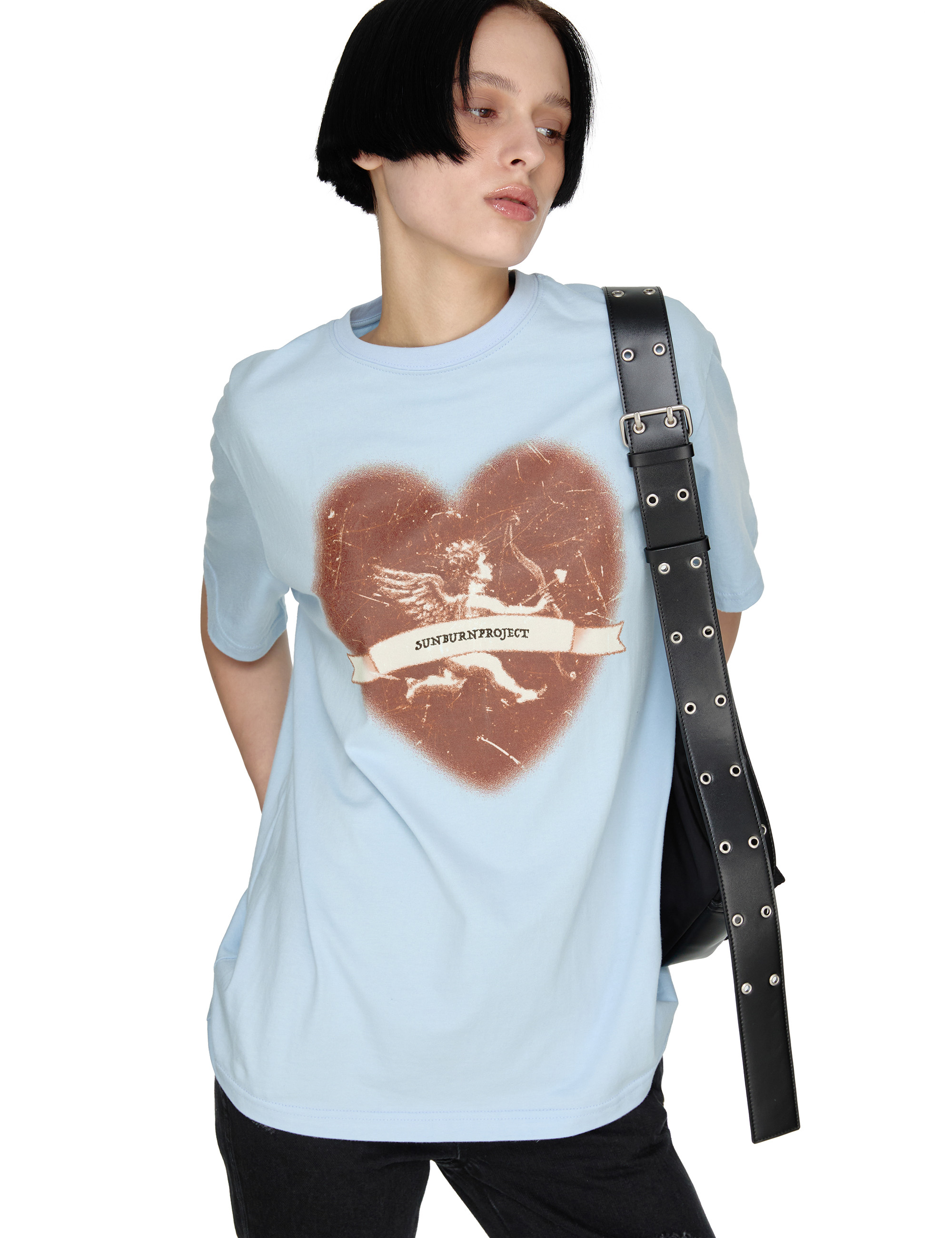 ★SUNBURNPROJECT★Cupid Overfit T-shirt★ MUSINSA公式 | SUNBURNPROJECT Cupid Overfit T-shirt, WHITE