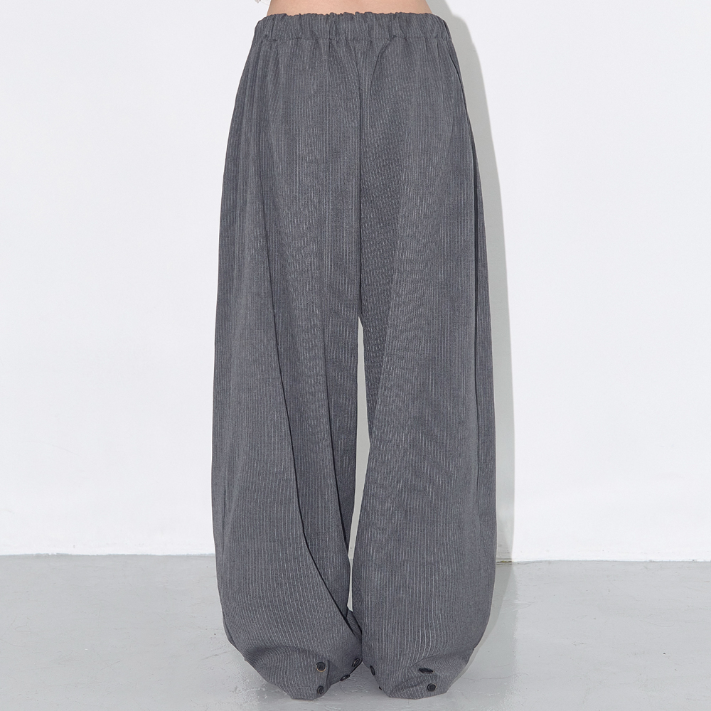 [NF]25SS●CLASSIC BUTTON BANDING SLACKS CLASSIC BUTTON BANDING SLACKS (CHARCOAL) F25QD818 - 감도
