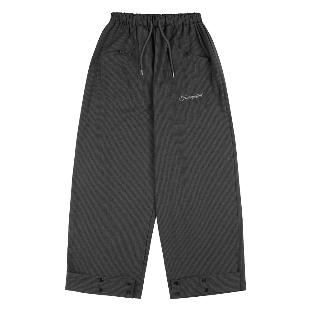 [NF]25SS●CLASSIC BUTTON BANDING SLACKS CLASSIC BUTTON BANDING SLACKS (CHARCOAL) F25QD818 - 감도