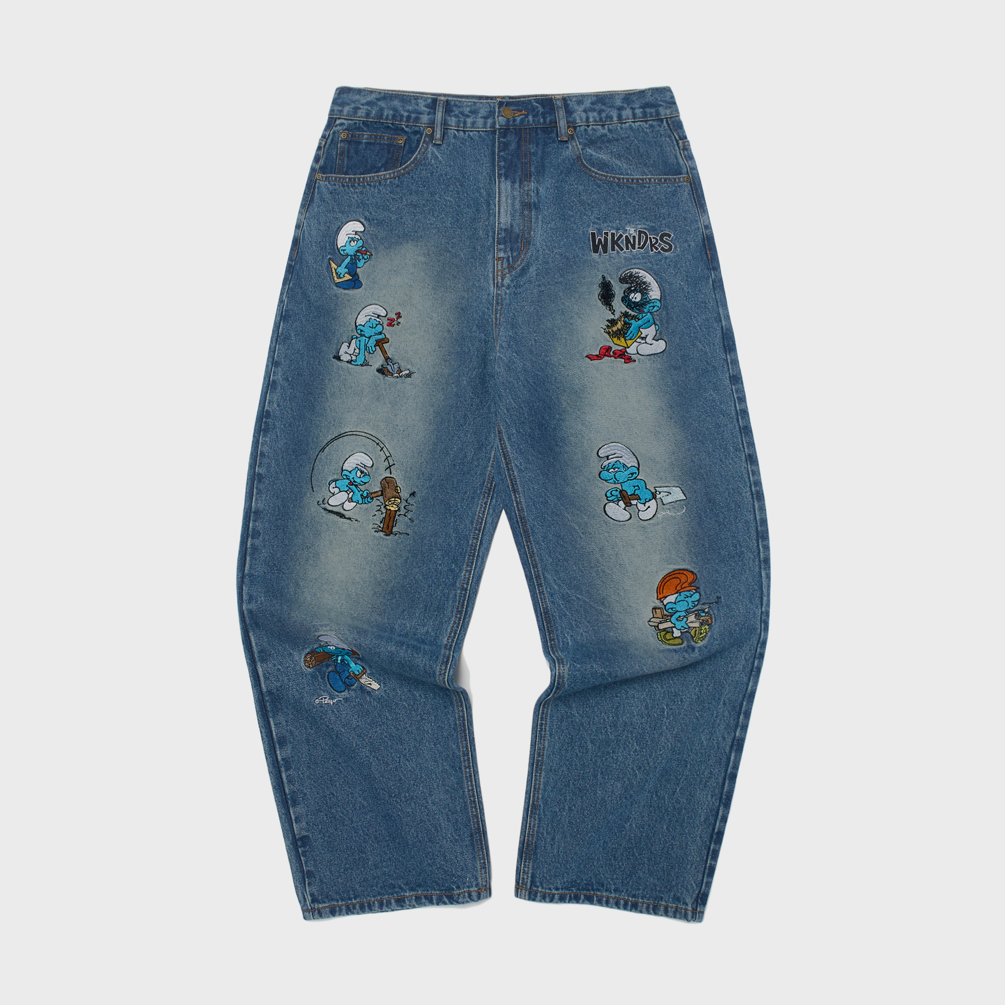 ★MAINBOOTH★Creepy Patch Denim Pants(BLUE)★正規品/直送料込 Creepy Patch Denim Pants(BLUE) - MAINBOOTH | 60% - Asian