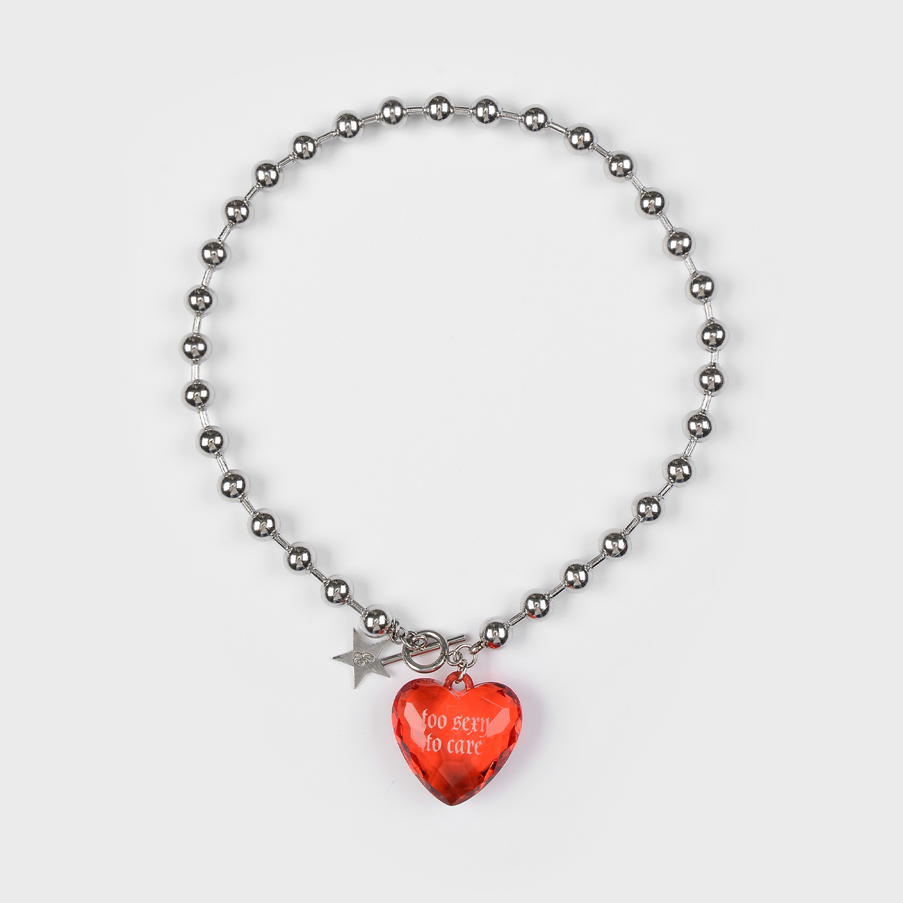 ROSY CROSS MULTI LONG NECKLACE (PINK) - 감도 깊은 취향