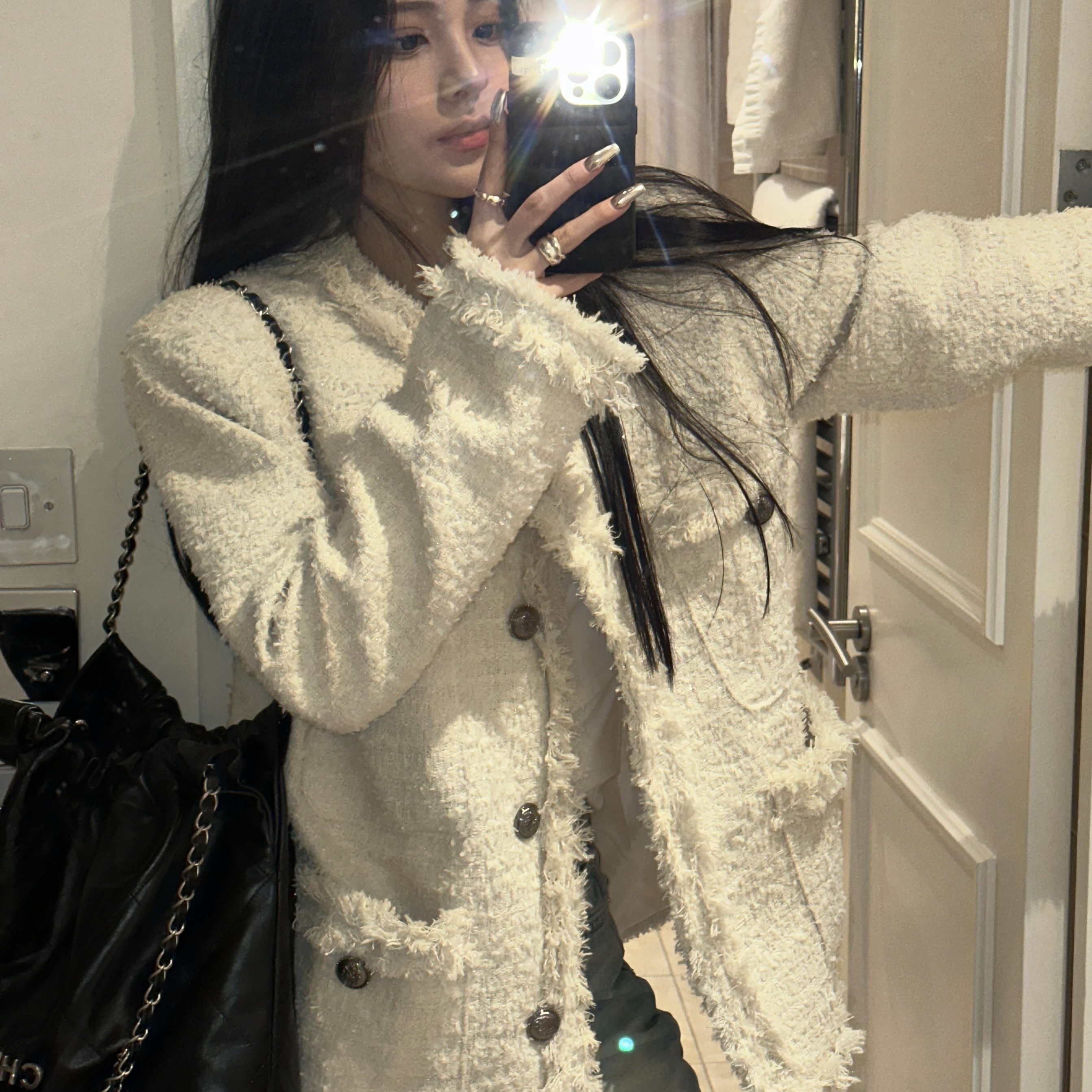 ◇KHAKIPOINT◇ Antique Tweed Jacket ivory Antique Tweed Jacket (ivory) - 감도 깊은 취향 셀렉트샵 29CM