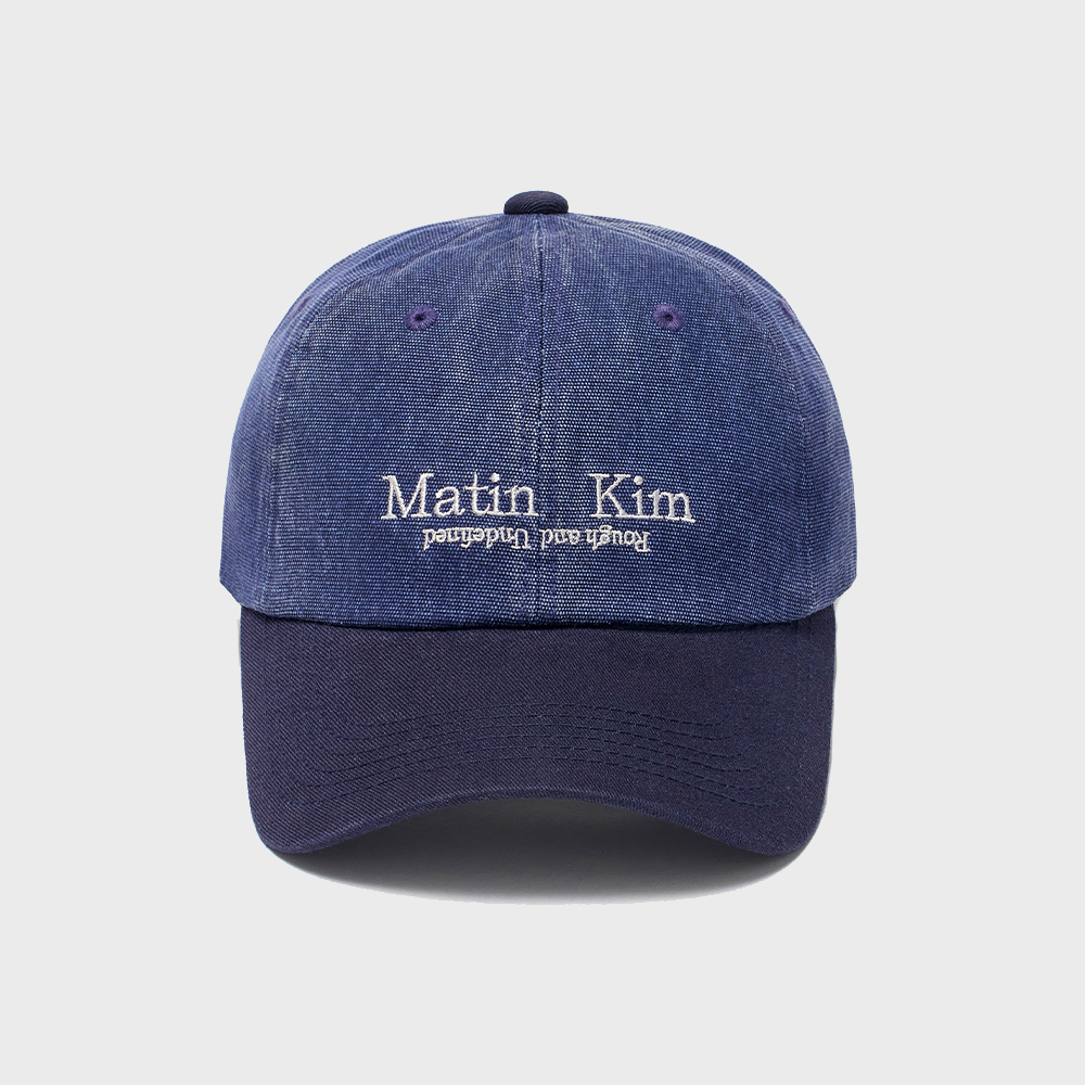 MATIN VOLUME LOGO BALL CAP IN NAVY - 감도 깊은 취향 셀렉트샵
