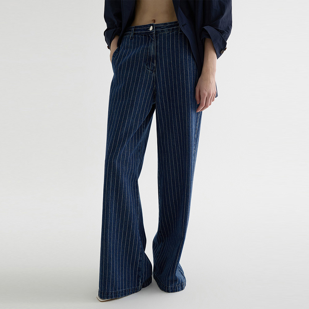 SIDE LINE DENIM PANTS (DEEP DENIM) - 감도 깊은 취향 셀렉트샵