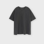 Washed Waist Cut T Shirt, Black