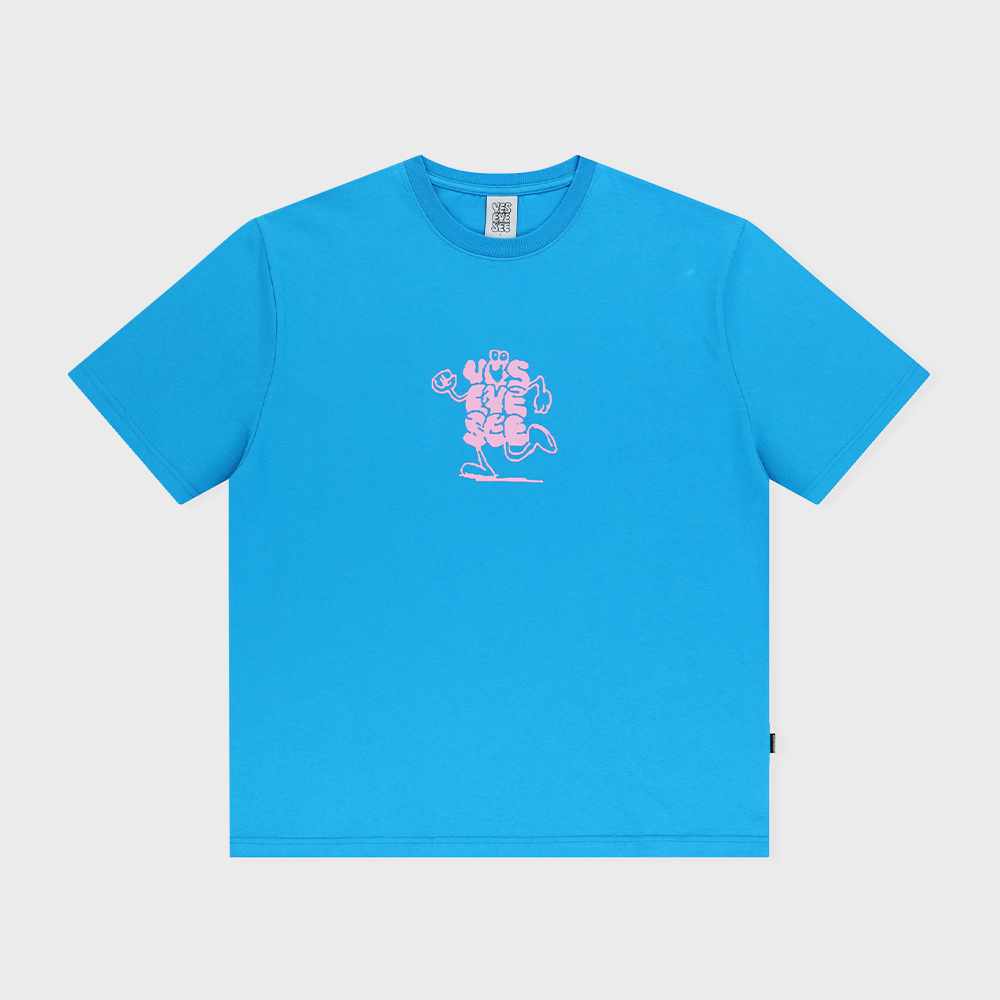 【YESEYESEE】Y.E.S x Deadpool Hurts Tee Blue★関税込★ YESEYESEE Y.E.S x Deadpool Hurts Tee MY328 (YESEYESEE/T