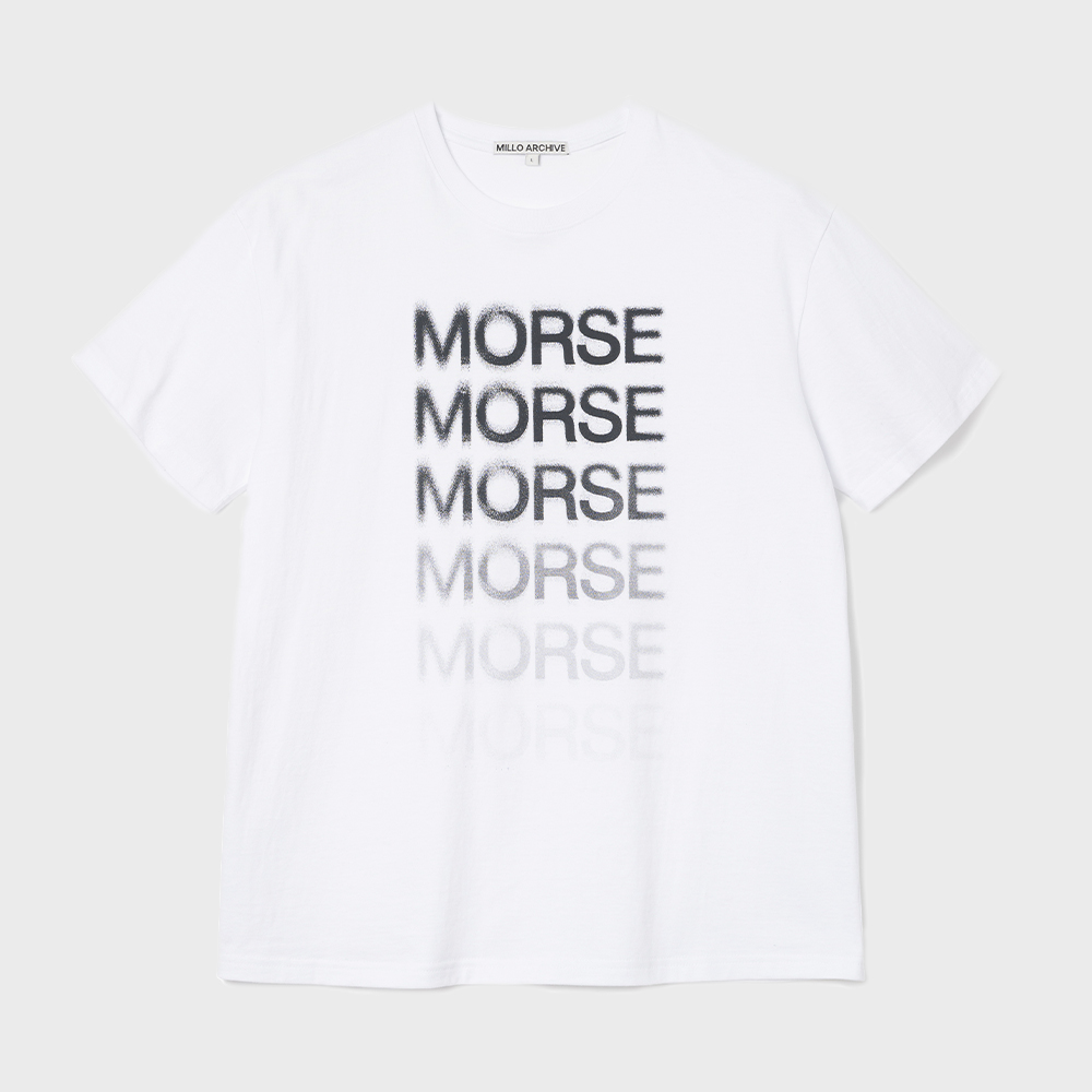 RONRON LOGO BASIC FIT T SHIRT WHITE - 감도 깊은 취향 셀렉트