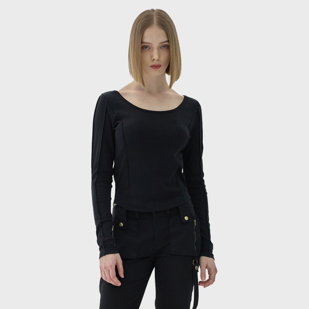 OG Round Hem Long T-shirt - BLACK - 감도 깊은 취향 셀렉트샵 29CM