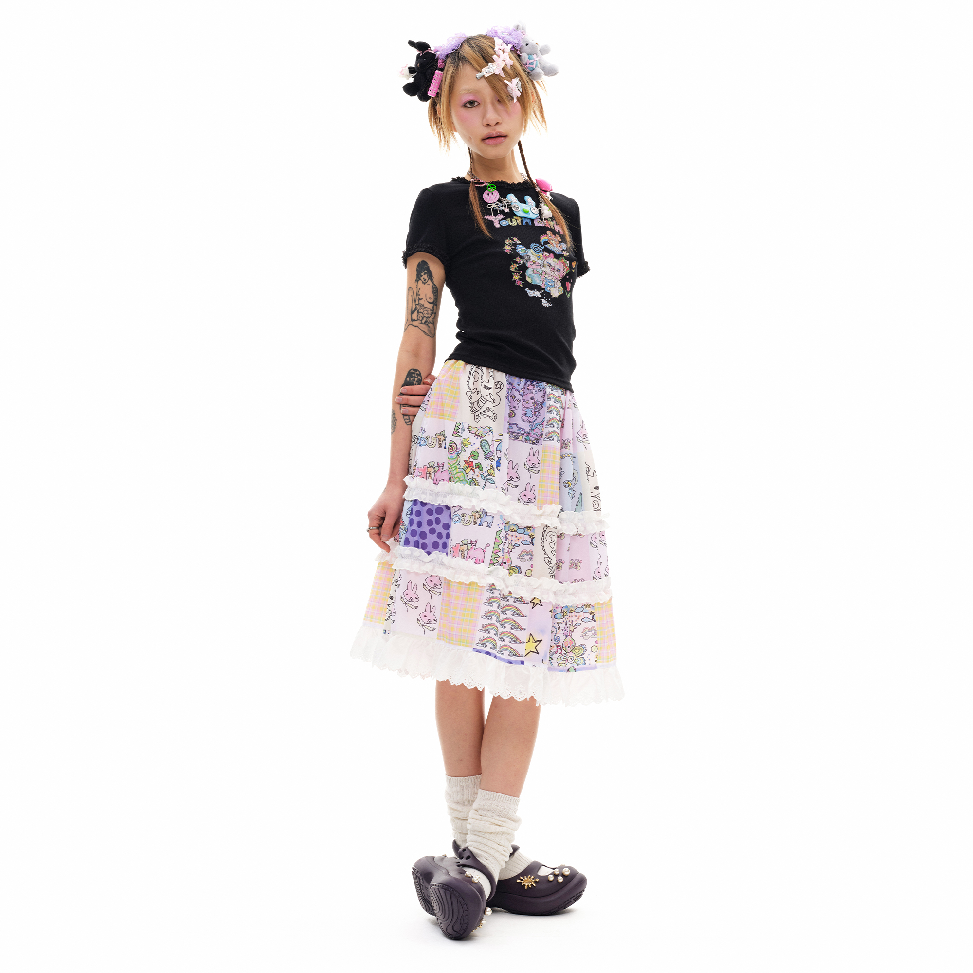 YBX SOUP Pattern lace skirt - 감도 깊은 취향 셀렉트샵 29CM