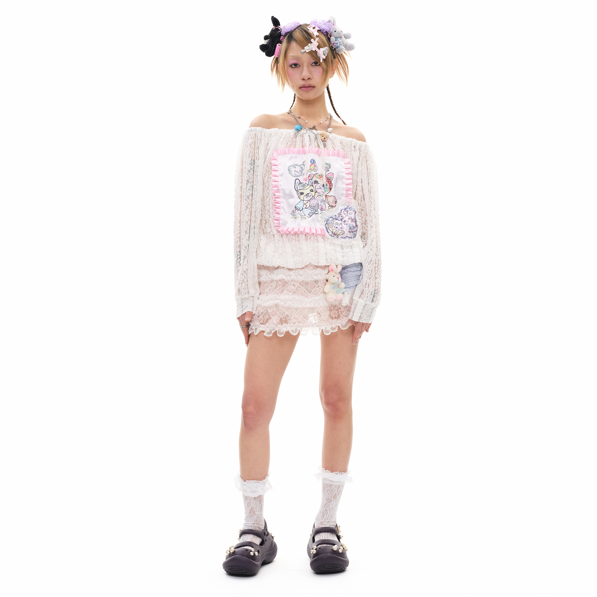 ◆YOUTHBATH◆ YBX SOUP Bunny doll layered skirt MUSINSA | YOUTHBATH YBX SOUP Bunny doll layered skirt