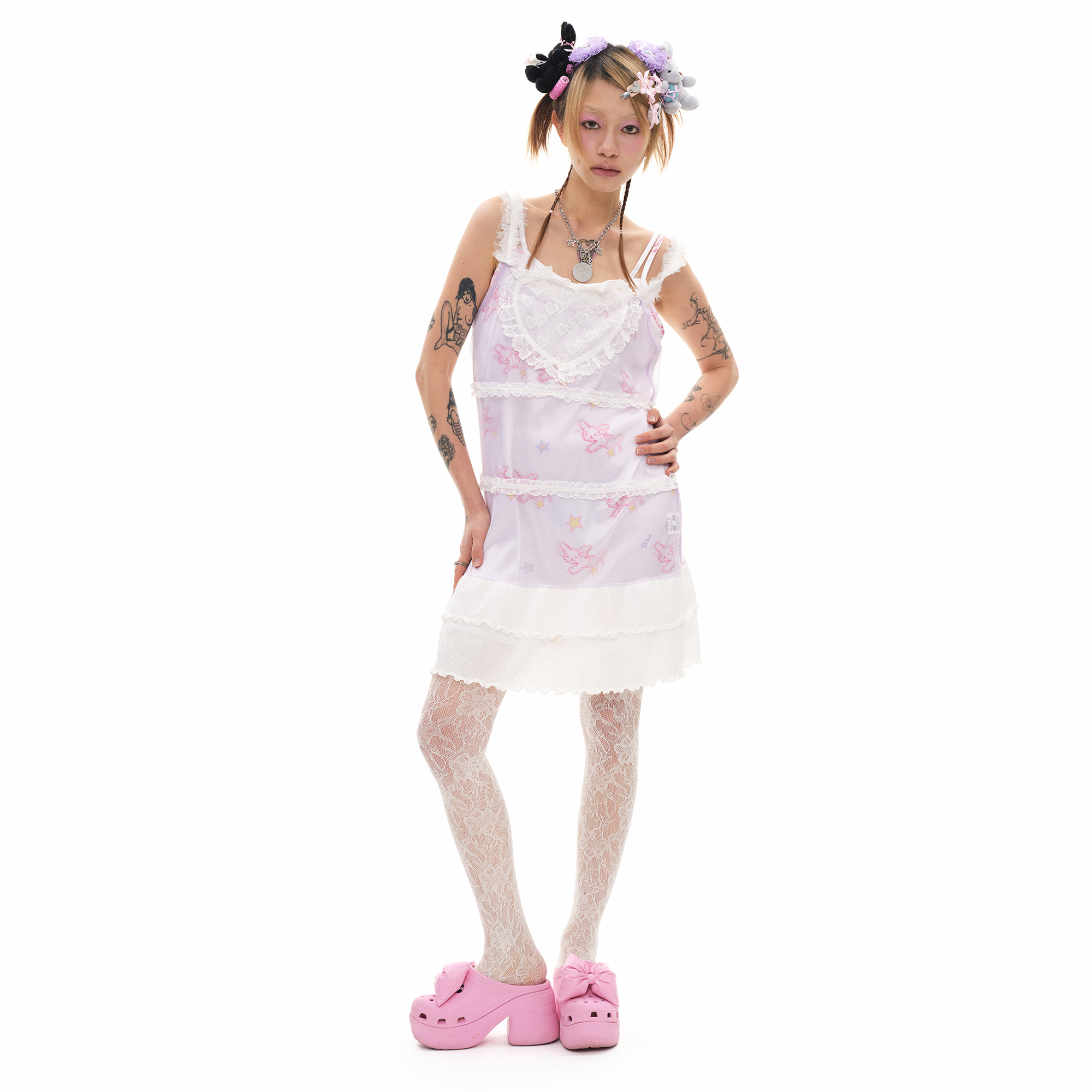 [YOUTHBATH] YBX SOUP Loli layered lace dress /追跡付 YBX SOUP Loli layered lace dress - youthbath
