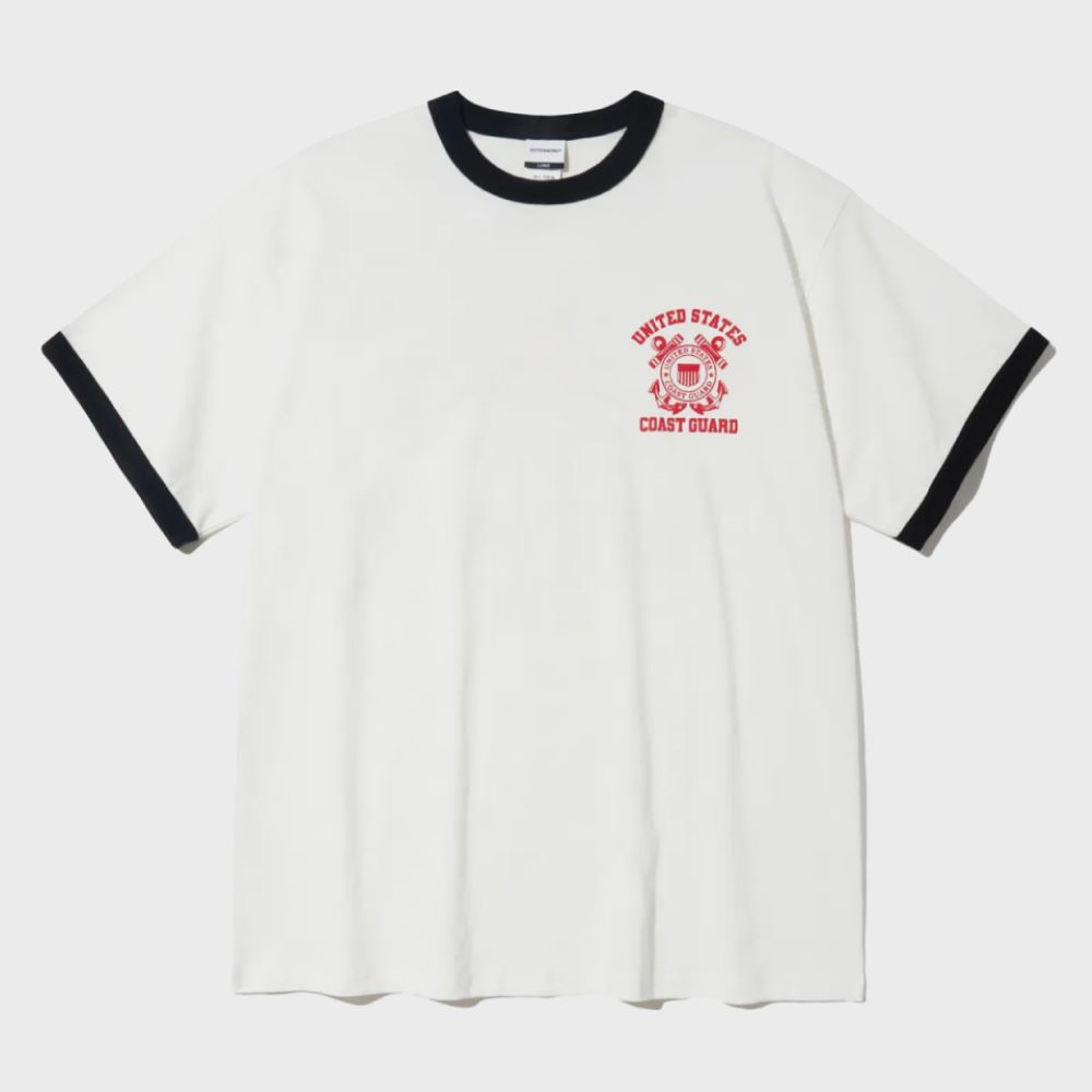 Tシャツ・カットソー UMBRO UMBRO X MOONSUN Ringer Lettering Short Sleeve T-Shirt Umbro x MOONSUN Ringer Lettering T-Shirt / White - 감도 깊은