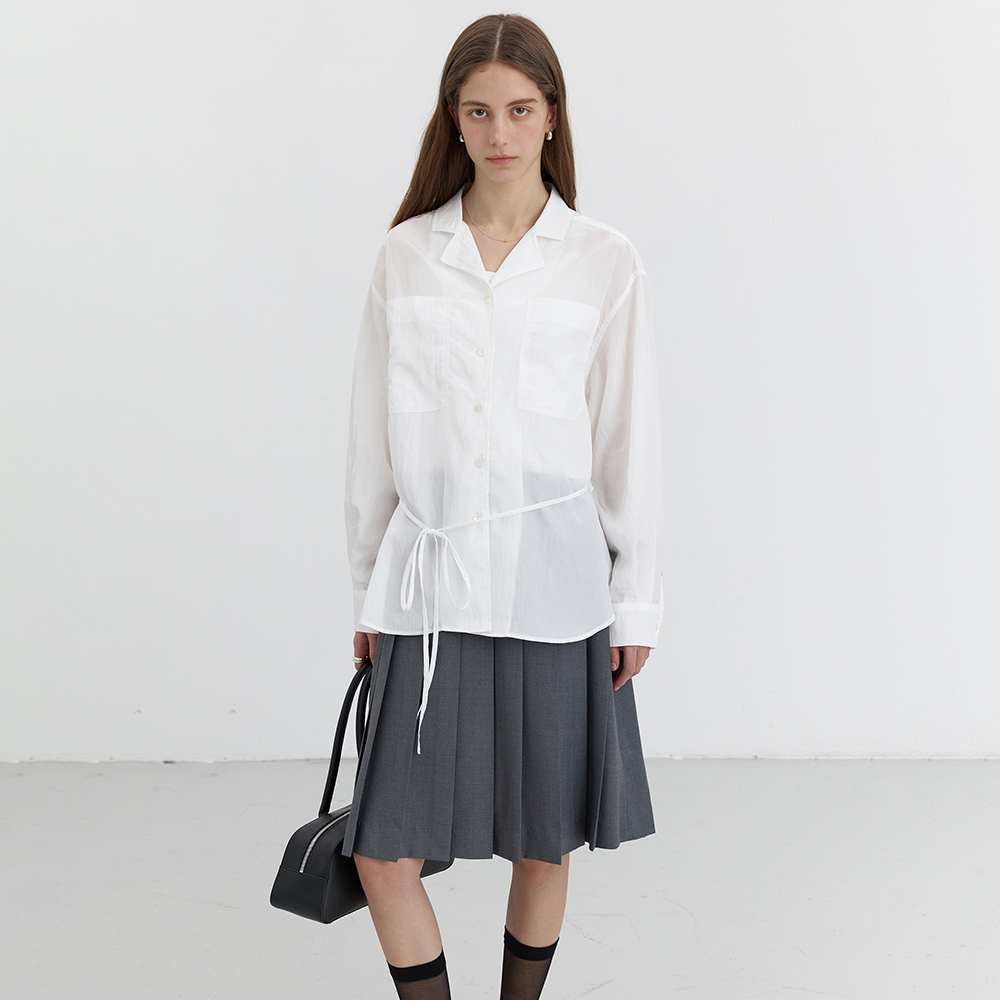 Tシャツ・カットソー Dunst JANE FRILL BLOUSE SOFT BLUE_UDBL5B222B1 JANE FRILL BLOUSE SOFT BLUE_UDBL5B222B1 - 감도 깊은 취향