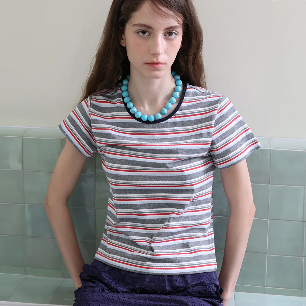 Multi Striped T-shirt [2 COLOR]