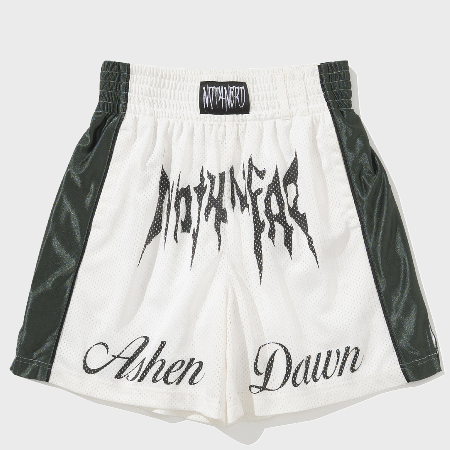 ●NOT4NERD● Bone Logo Ashen Dawn Mesh Boxing Shorts (2色) Bone Logo Ashen Dawn Mesh Boxing Shorts - White - 감도 깊은