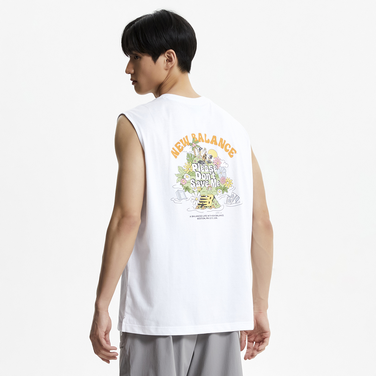 ★New Balance★ NBNGF31653 UNI NB BOY NATURE NACITY B NBNGF31653 / UNI NB BOY 네이처 아일랜드 나시티 (WHITE