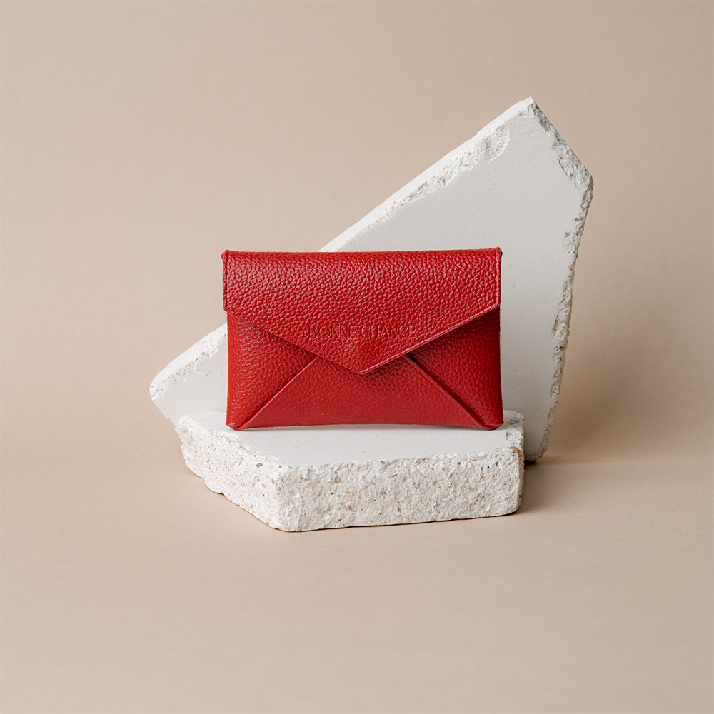 ●Fennec● TRIANGLE FLAP CARD HOLDER CHERRY RED FNSCW04CRF TRIANGLE FLAP CARD HOLDER - CHERRY RED - 감도 깊은 취향