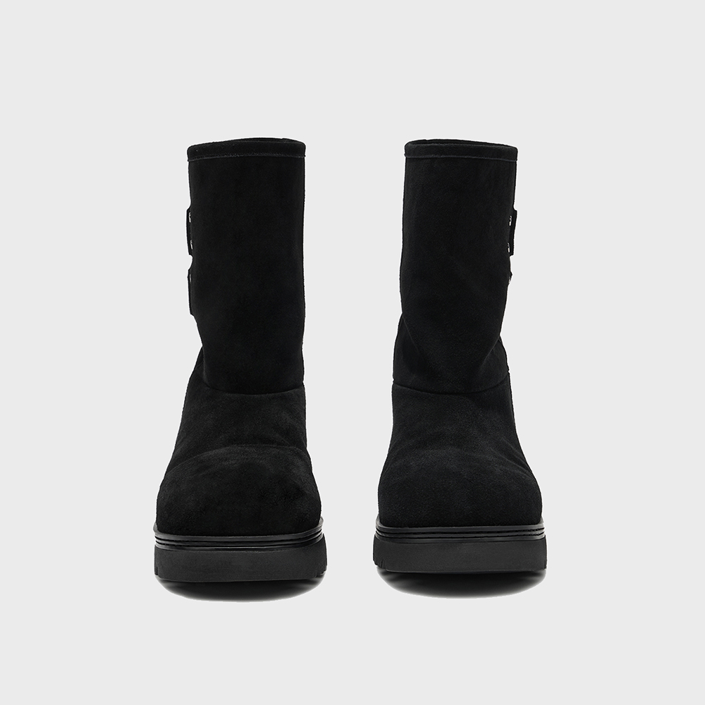 TEDDY BEAR BUCKLE BOOTS IN BLACK - 감도 깊은 취향 셀렉트샵 29CM