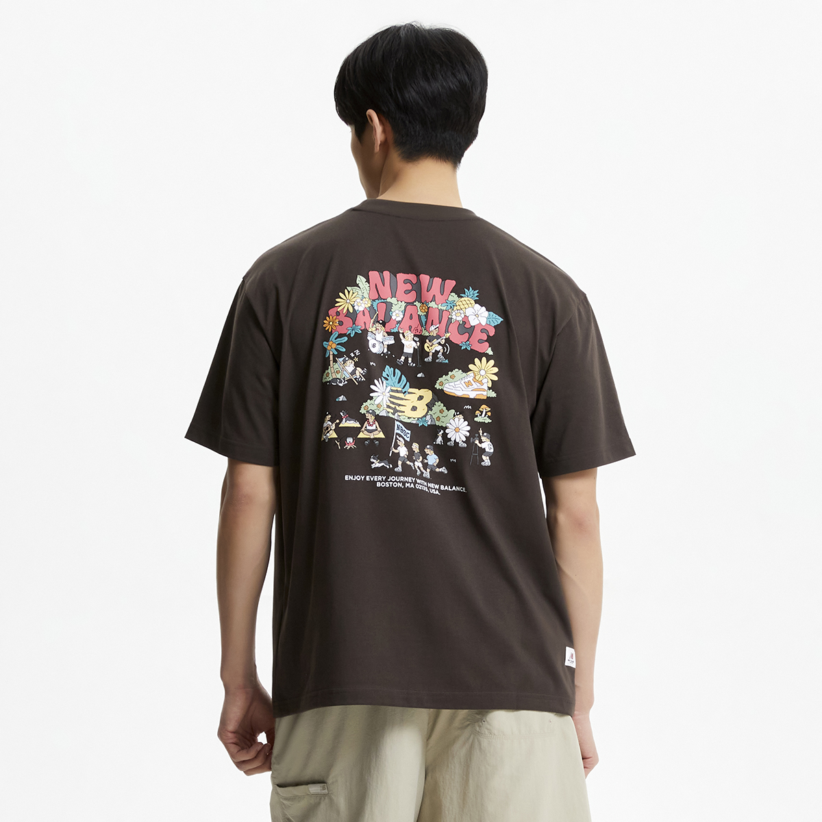 ★★New Balance★★ NBNEF31613 UNI NB BOY PICNIC FESTIVAL SH New Balance Uni Nb Boy Picnic FesTival ShorT Sleeve T shirT