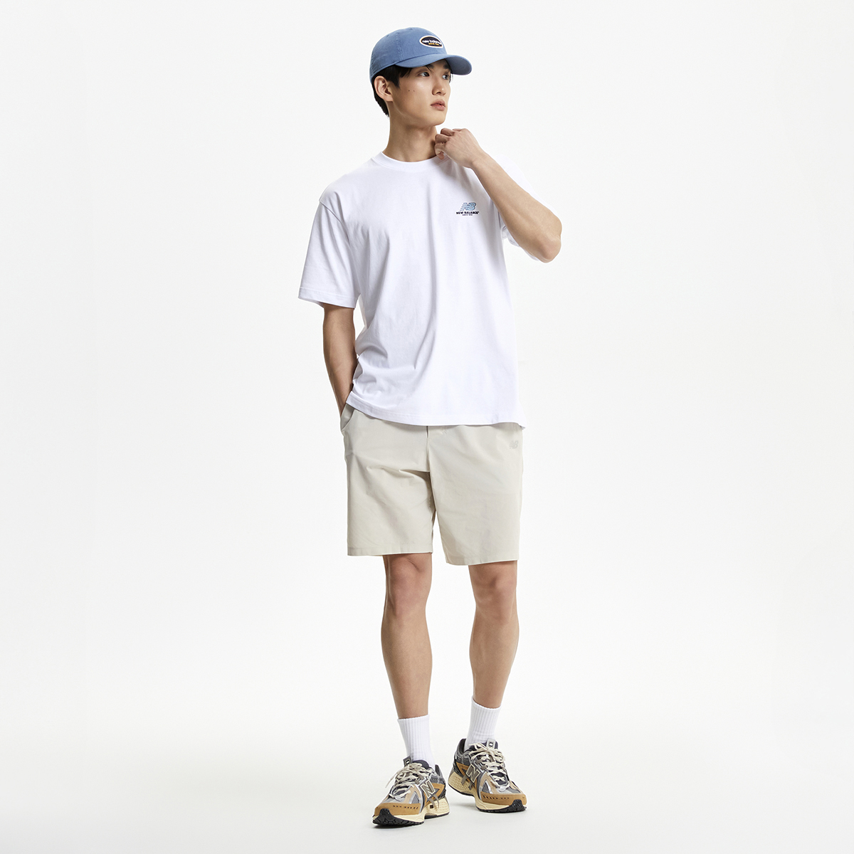★★New Balance★★ NBNEF31613 UNI NB BOY PICNIC FESTIVAL SH New Balance Uni Nb Boy Picnic FesTival ShorT Sleeve T shirT
