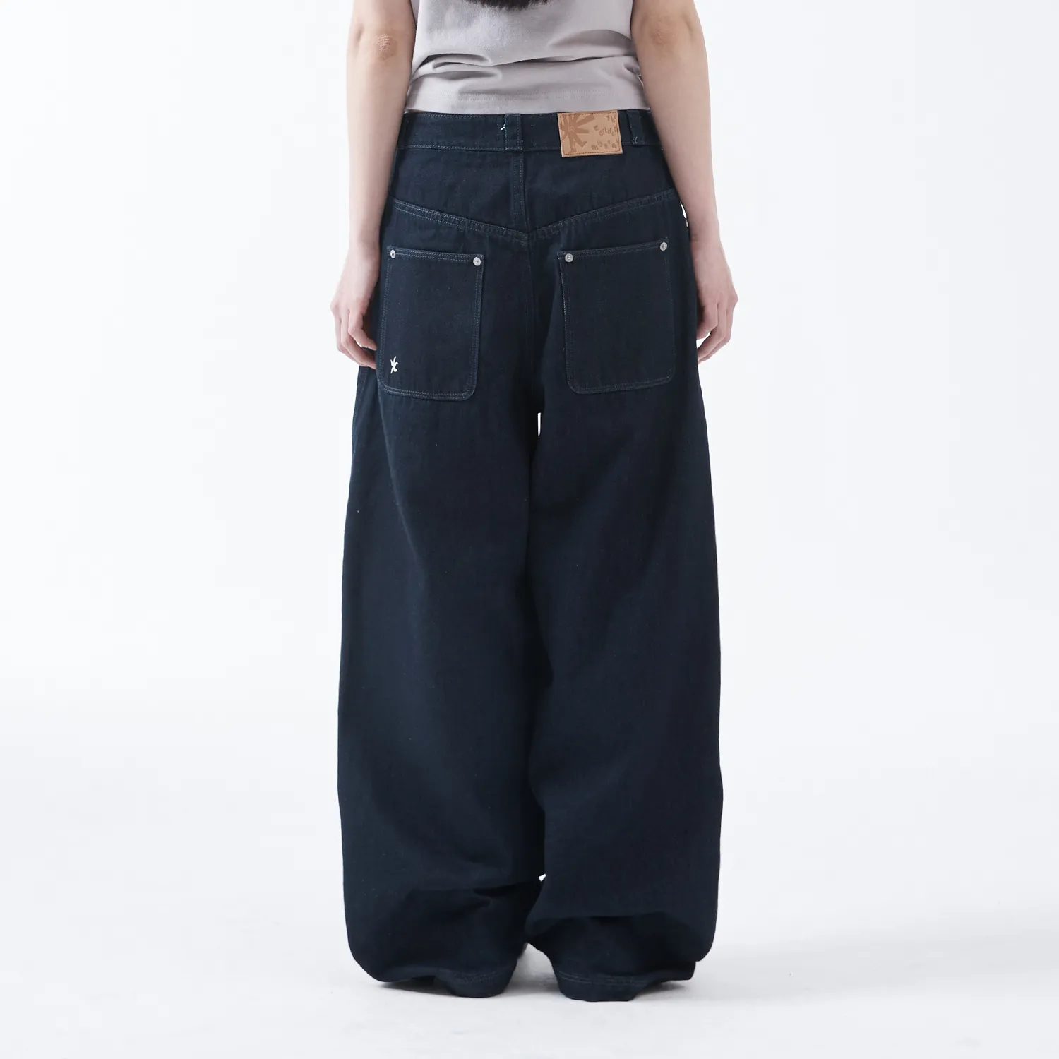 ANGEL VINTAGE WASHING PINTUCK PANTS (BLUE)_F25QD891 - 감도