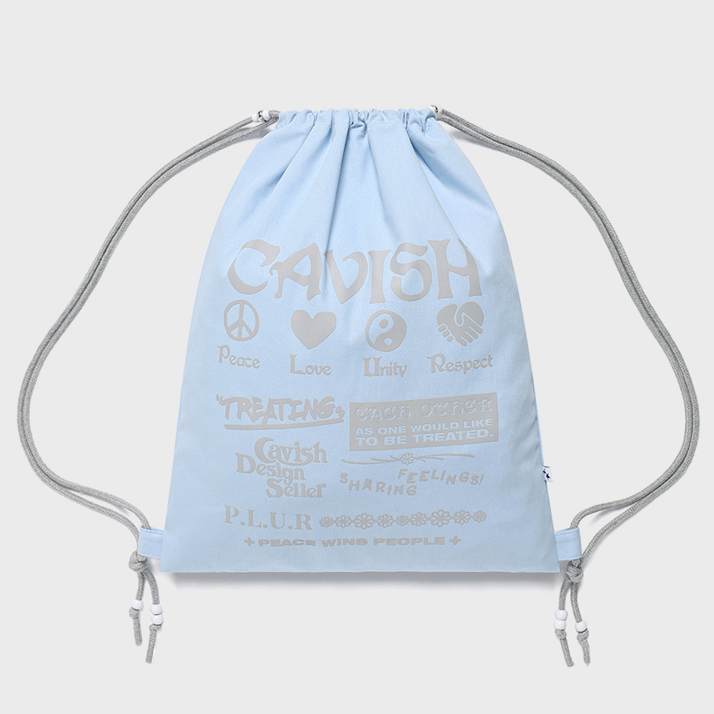WEB LOGO CHECK GYM SACK [BLUE] - 감도 깊은 취향 셀렉트샵 29CM