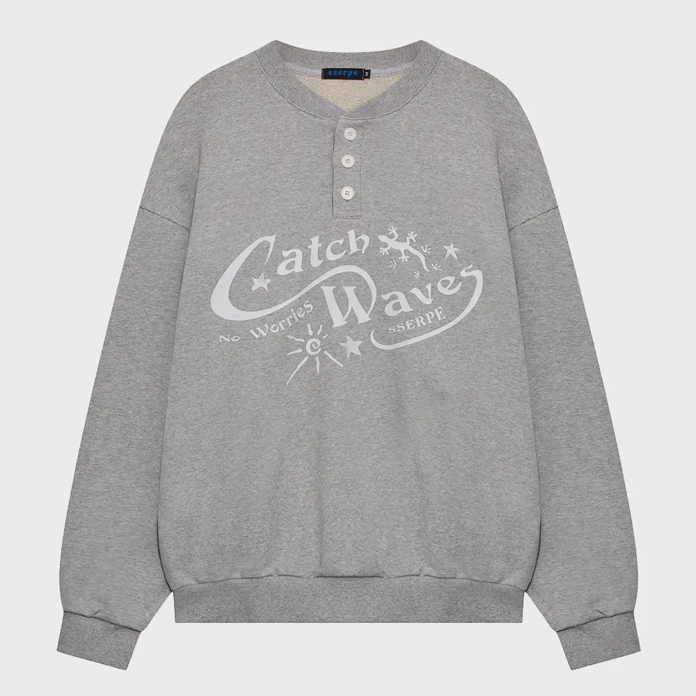 Waves Sweatshirt - Grey