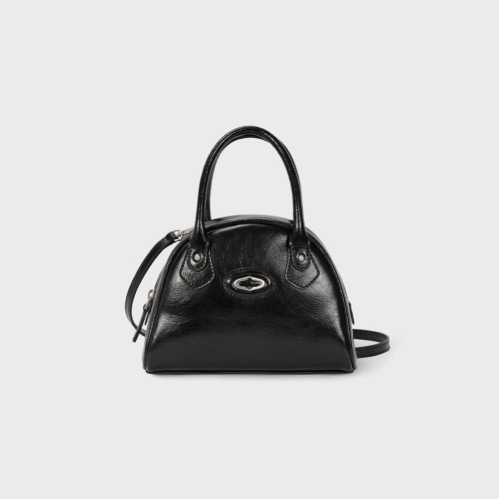 トートバッグ [MATINKIM]double zipper mini cross bag in silver DOUBLE ZIPPER MINI CROSS BAG IN SILVER – Matin Kim