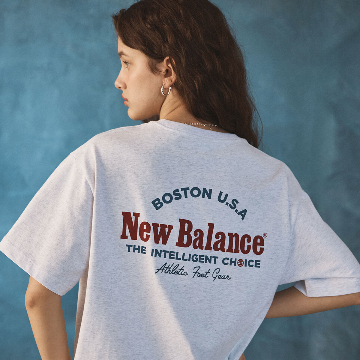 ★New Balance★ NBNEF21313 UNI FLYING BOSTON SHORT SLEEVE T- NBNEF21313 / UNI 플라잉 보스턴 반팔티 (L/GRAY) - 감도 깊은
