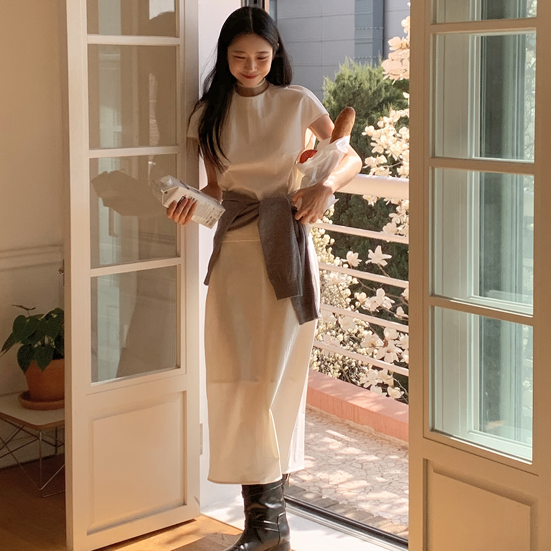 PLEATS LAYERED SKIRT ECRU - 감도 깊은 취향 셀렉트샵 29CM