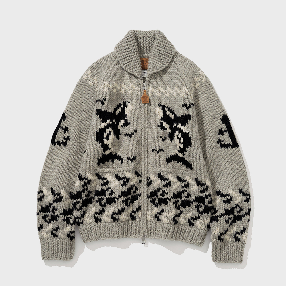 【未使用】MASU ZIP-UPTWINKLECOWICHAN CARDIGAN MASU ZIP-UP TWINKLE COWICHAN CARDIGAN