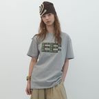 [5/19(월) 예약배송] 픽셀 로고 박시 티셔츠 (Grey)