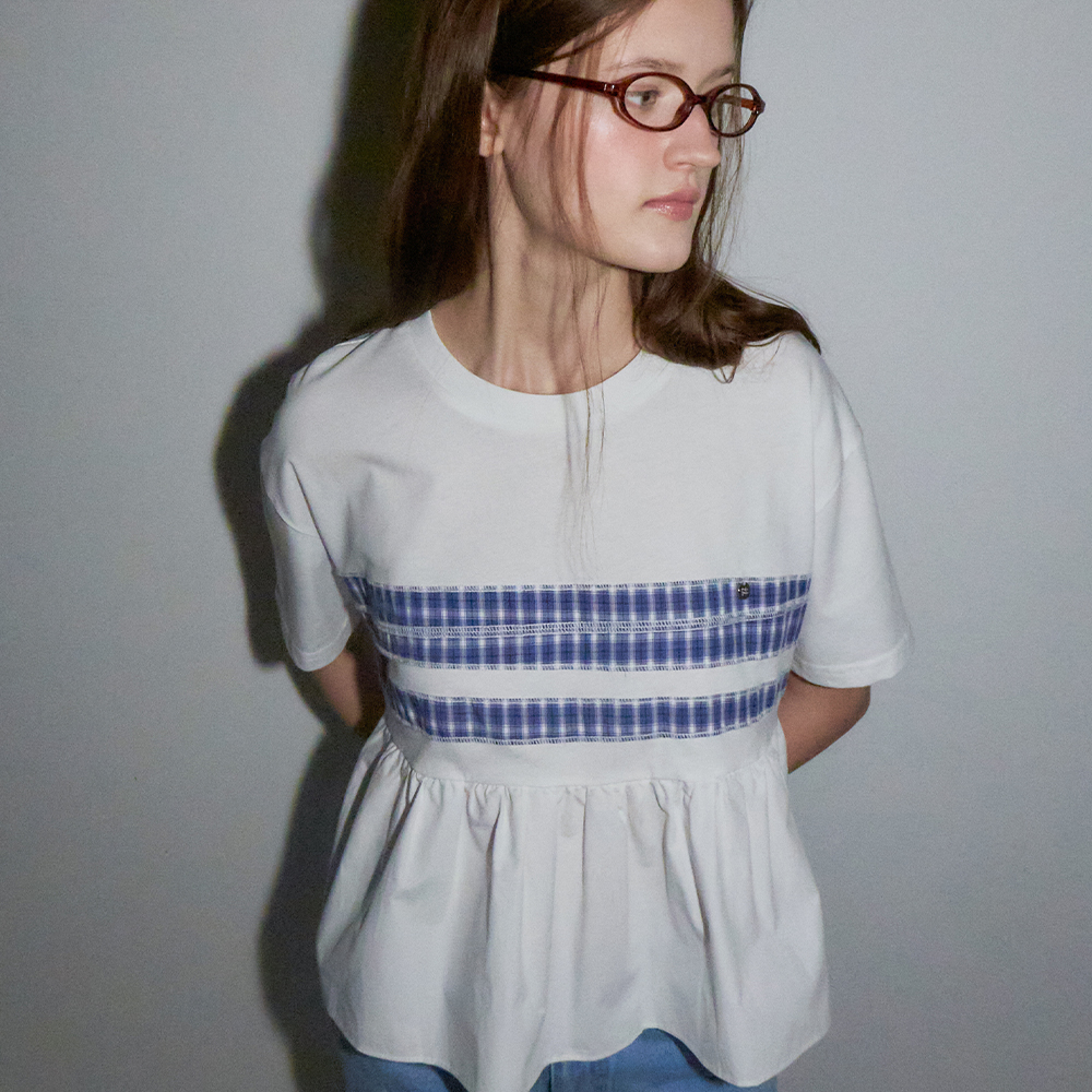 ◆RONRON◆ RUFFLE HEART CUT OUT PUFF SLEEVE HALF T SHIRT BLA RUFFLE HEART CUT OUT PUFF SLEEVE HALF T SHIRT WHITE - RONRON