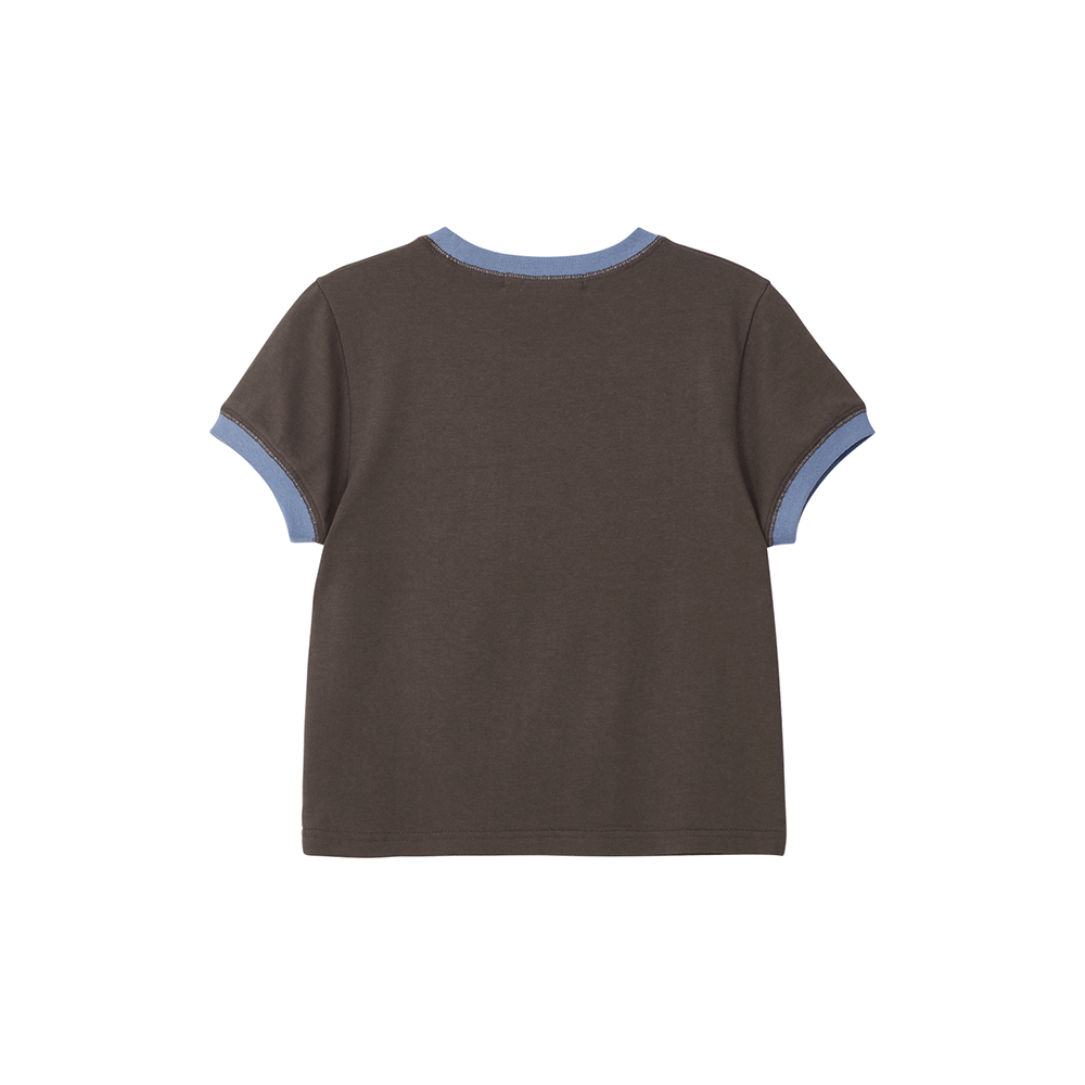 【BITTERCELLS】 Heidi Check Ringer Tee-Brown Heidi Check Ringer Tee-Brown - 감도 깊은 취향 셀렉트샵 29CM