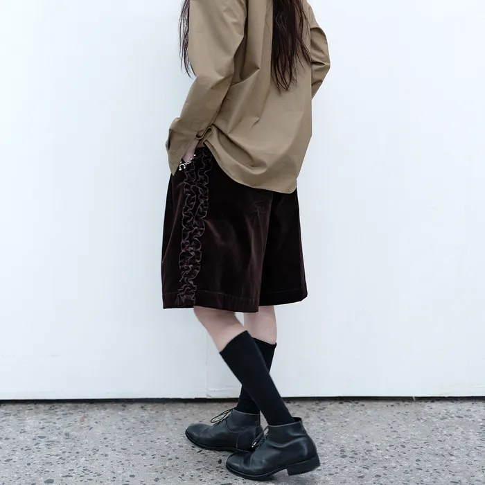 韓国商品/SAENGINSTUDIO RUFFLE COTTON VELVET CULOTTE PANTS 61zcPiMElAL._SY350_QL65_.jpg