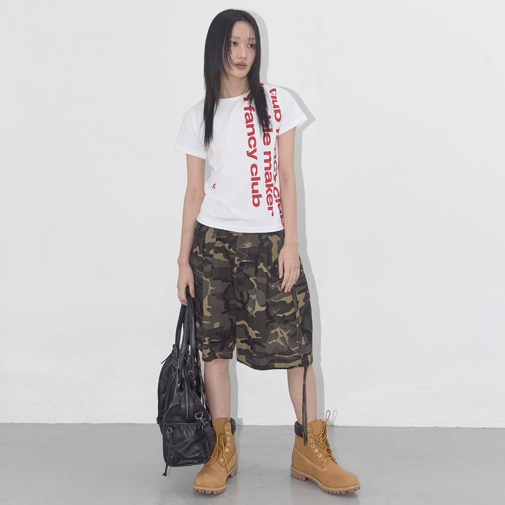 ★FANCYCLUB★BAYWATCH CROP TEE (WHITE) ★正規品/韓国直送料込 BAYWATCH CROP TEE (WHITE) F25QB103 - 감도 깊은 취향 셀렉트샵