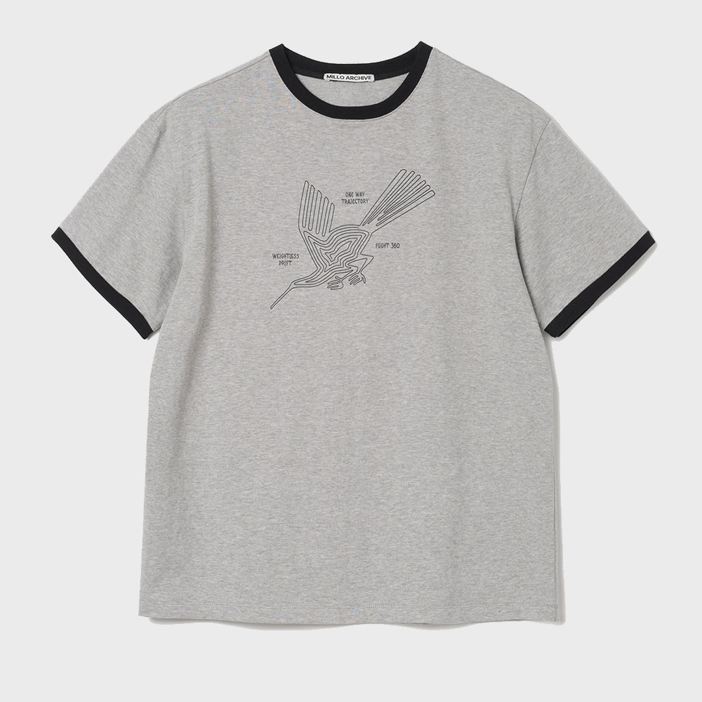Tシャツ・カットソー NOT4NERD Dagger Tribal 3 Star Regular Fit Ringer TShirts Re Tシャツ・カットソー [NOT4NERD] Dagger Tribal 3 Star Regular