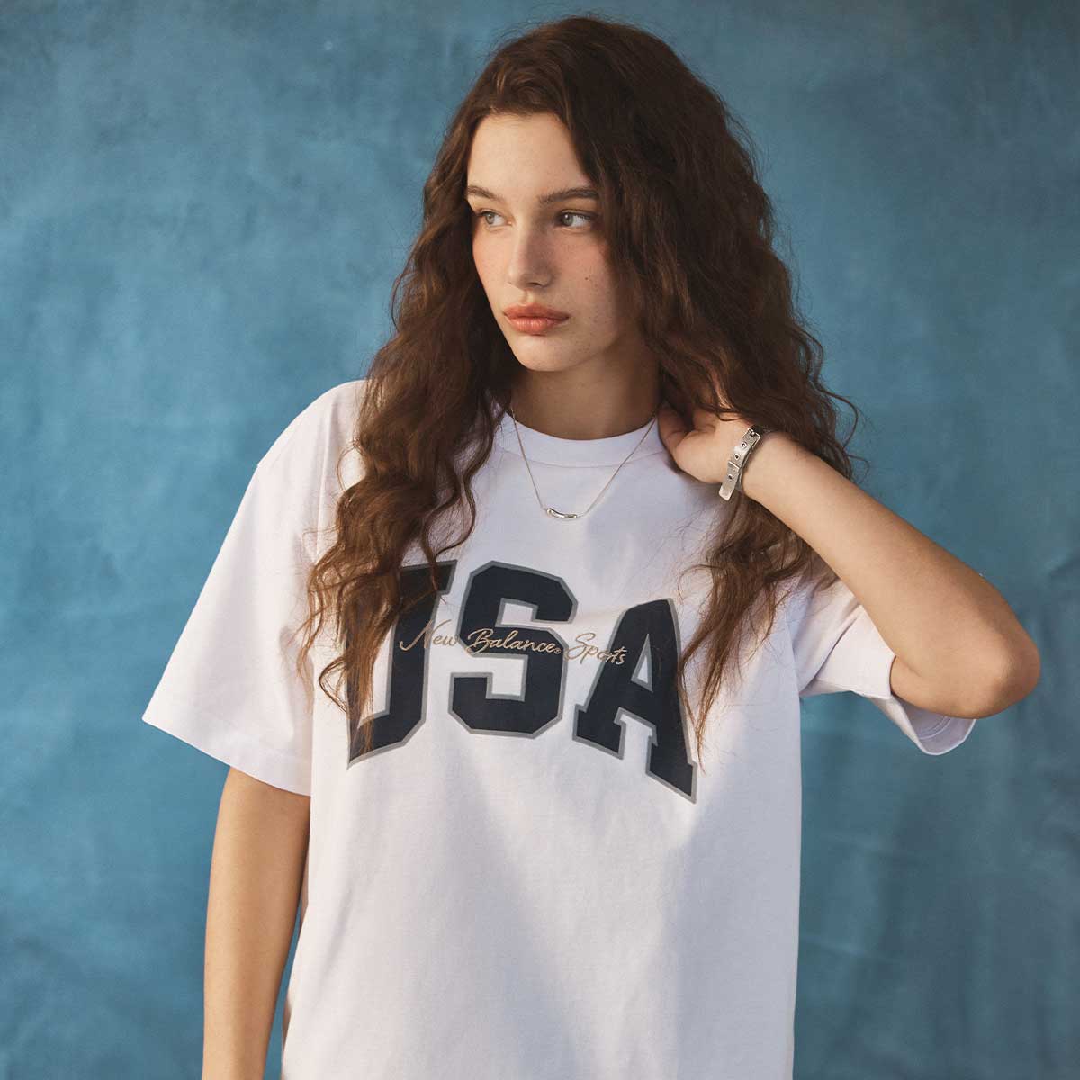 トップス aeae USA BANNER HENLY NECK TEE WHITE USA BANNER HENLY NECK TEE [WHITE] – aeae JAPAN