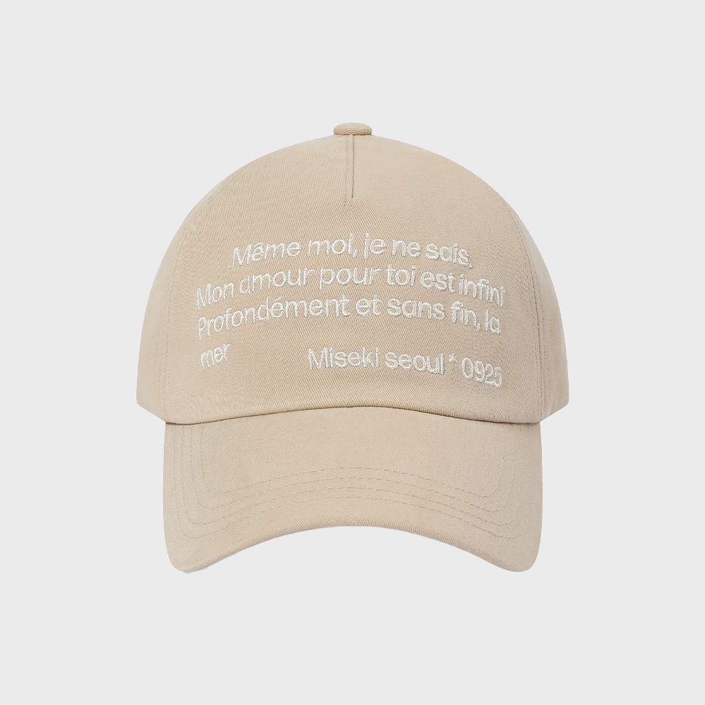 Misekiseoul logo ball cap BLACK - 감도 깊은 취향 셀렉트샵 29CM