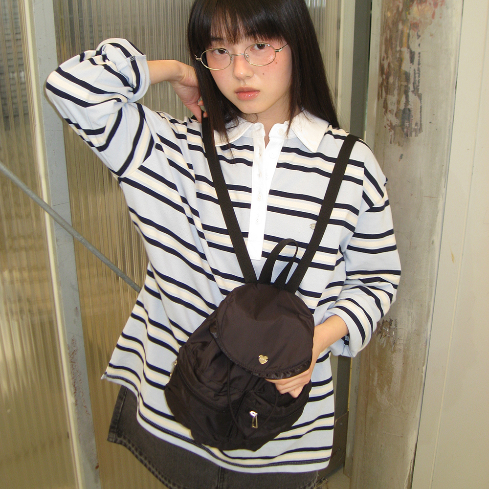 RUFFLE POINTED MINI BACKPACK BLACK - 감도 깊은 취향 셀렉트샵